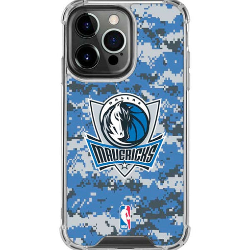 NBA Dallas Mavericks Digi Camo iPhone 16 Pro Max Clear Case
