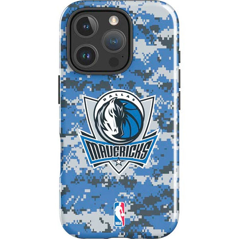 NBA Dallas Mavericks Digi Camo iPhone 16 Pro Max Impact Case