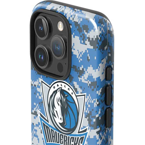 NBA Dallas Mavericks Digi Camo iPhone 16 Pro Max Impact Case