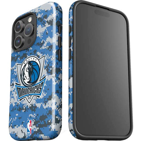 NBA Dallas Mavericks Digi Camo iPhone 16 Pro Max Impact Case