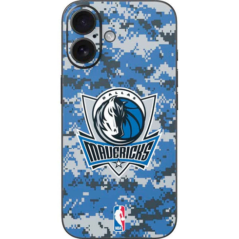 NBA Dallas Mavericks Digi Camo iPhone 16 Skin