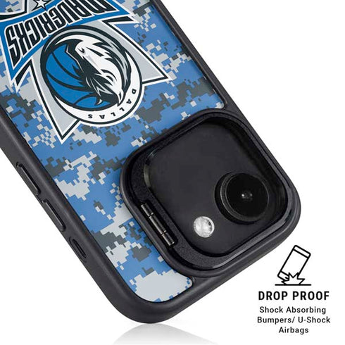 NBA Dallas Mavericks Digi Camo iPhone 16e Kickstand Case