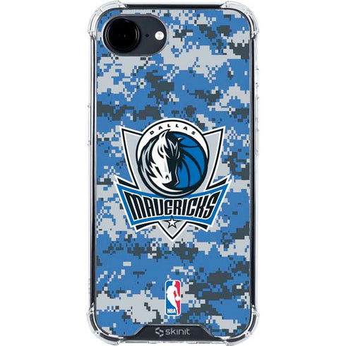 NBA Dallas Mavericks Digi Camo iPhone 16e Clear Case