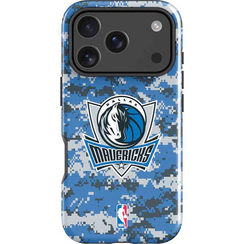 NBA Dallas Mavericks Digi Camo iPhone 18 Pro Impact Case
