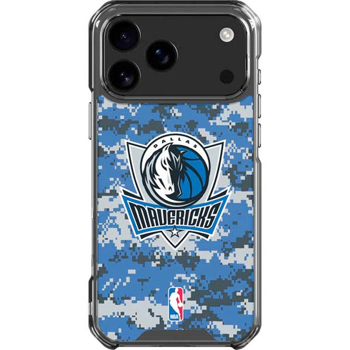 NBA Dallas Mavericks Digi Camo iPhone 18 Pro Max Clear Case