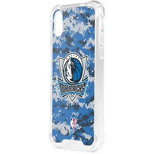 NBA Dallas Mavericks Digi Camo iPhone XS Clear Case