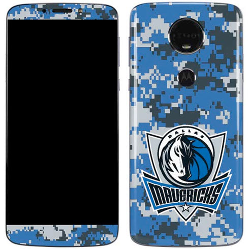 NBA Dallas Mavericks Digi Camo Moto E5 Plus Skin