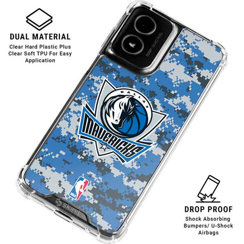 NBA Dallas Mavericks Digi Camo Moto G Power 5G (2024) Clear Case
