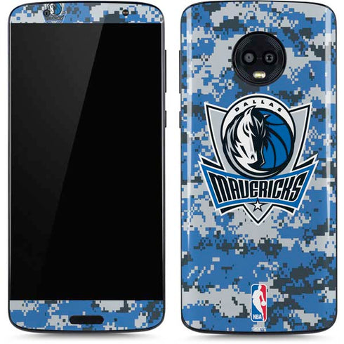 NBA Dallas Mavericks Digi Camo Moto G6 Skin