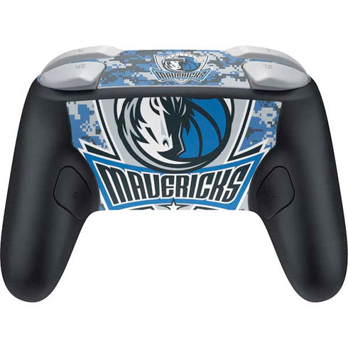 NBA Dallas Mavericks Digi Camo Nintendo Switch 2 (2025) Pro Controller Skin
