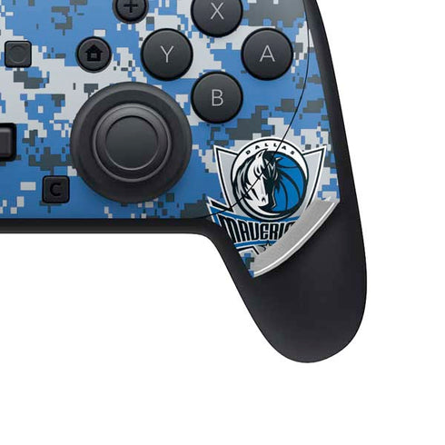 NBA Dallas Mavericks Digi Camo Nintendo Switch 2 (2025) Pro Controller Skin