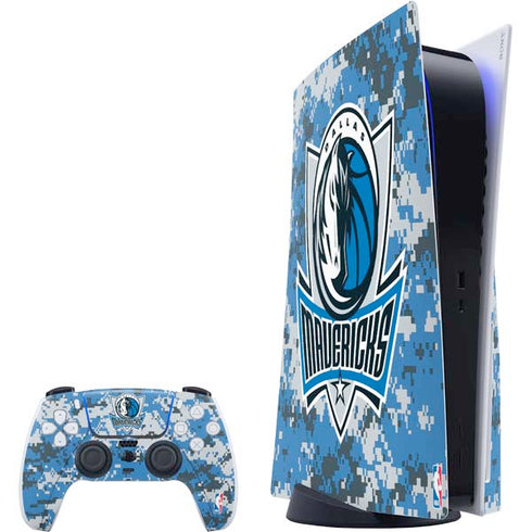NBA Dallas Mavericks Digi Camo PlayStation PS5 Skins