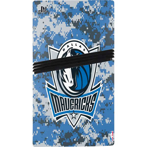 NBA Dallas Mavericks Digi Camo PS5 Pro Console Skin