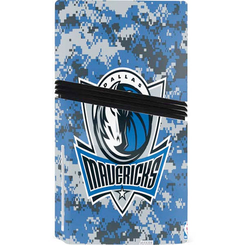 NBA Dallas Mavericks Digi Camo PS5 Pro Disk Console Skin