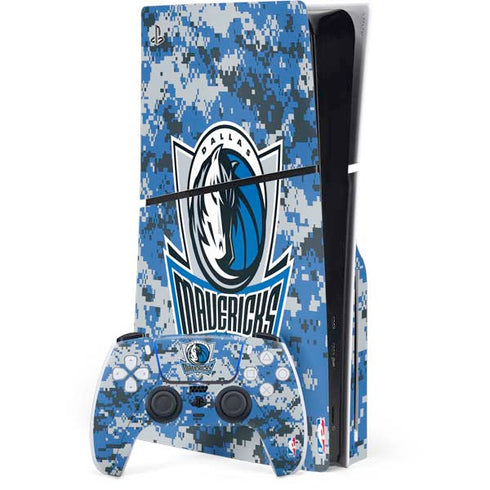 NBA Dallas Mavericks Digi Camo PlayStation PS5 Skins