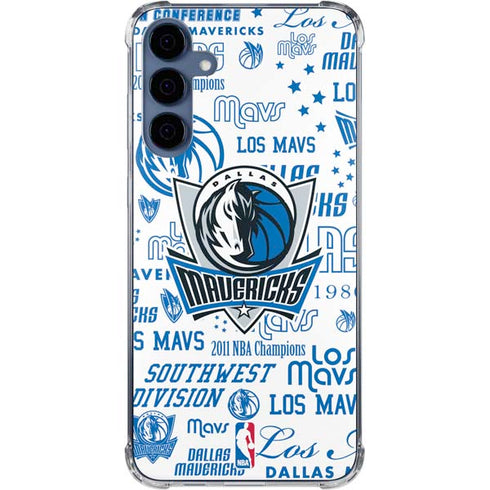 NBA Dallas Mavericks Historic Blast Galaxy A55 5G Clear Case