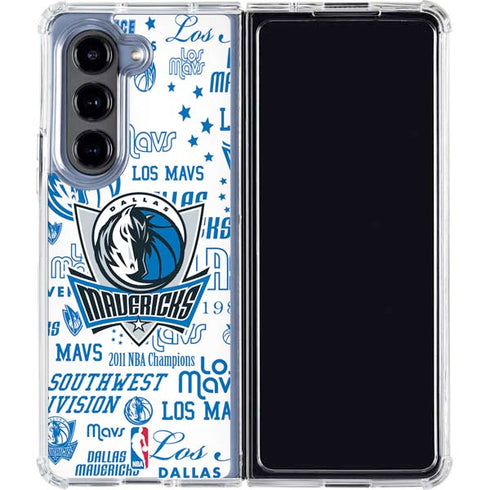 NBA Dallas Mavericks Historic Blast Galaxy Z Fold5 5G Clear Case