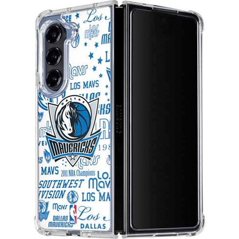NBA Dallas Mavericks Historic Blast Galaxy Z Fold5 5G Clear Case