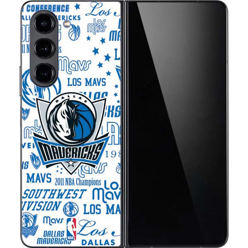 NBA Dallas Mavericks Historic Blast Galaxy Z Fold5 5G Skin