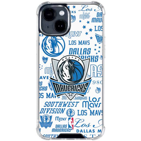 NBA Dallas Mavericks Historic Blast iPhone 15 Clear Case