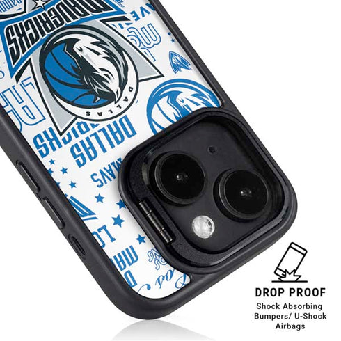 NBA Dallas Mavericks Historic Blast iPhone 15 Kickstand Case