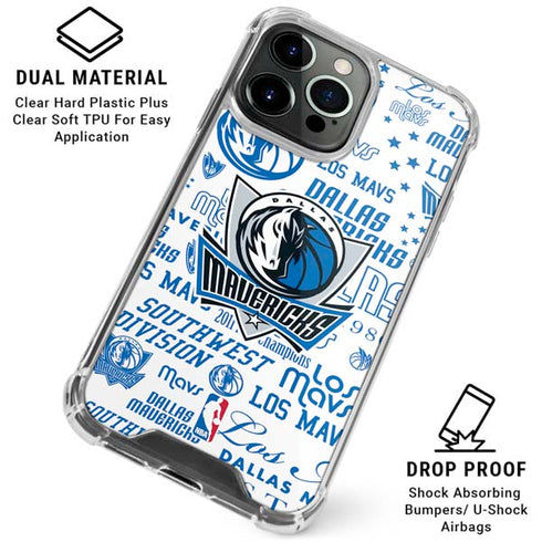 NBA Dallas Mavericks Historic Blast iPhone 16 Pro Clear Case