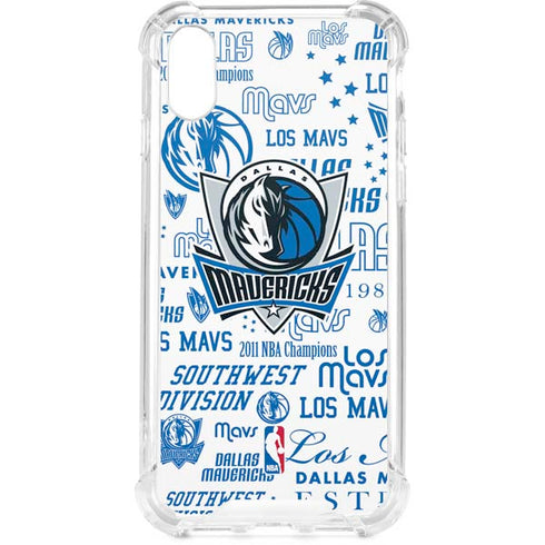 NBA Dallas Mavericks Historic Blast iPhone XS Clear Case
