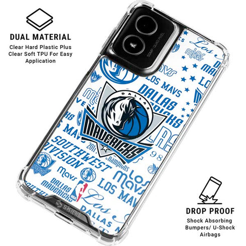 NBA Dallas Mavericks Historic Blast Moto G Power 5G (2024) Clear Case