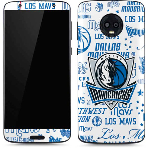 NBA Dallas Mavericks Historic Blast Moto G6 Skin