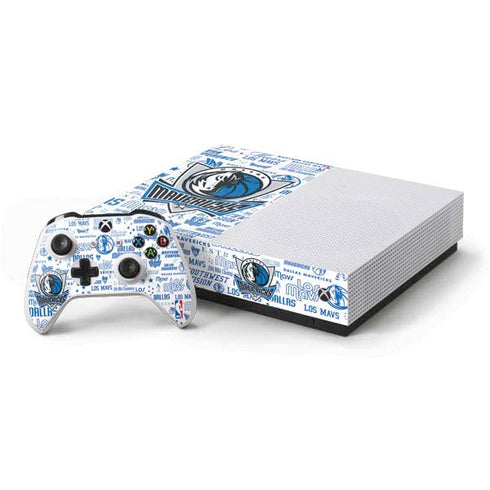 NBA Dallas Mavericks Historic Blast Xbox One S All-Digital Edition Bundle Skin