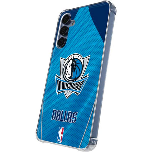 NBA Dallas Mavericks Jersey Galaxy A35 5G Clear Case