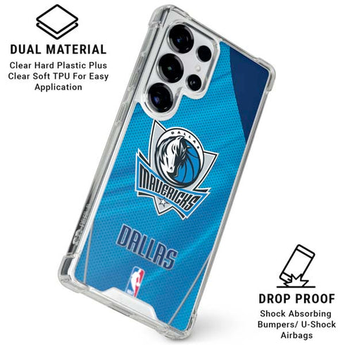 NBA Dallas Mavericks Jersey Galaxy S25 Ultra Clear Case