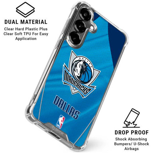 NBA Dallas Mavericks Jersey Galaxy S26 Plus Clear Case
