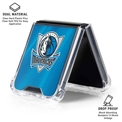 NBA Dallas Mavericks Jersey Galaxy Z Flip6 Clear Case