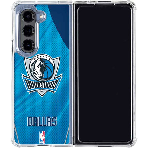 NBA Dallas Mavericks Jersey Galaxy Z Fold5 5G Clear Case