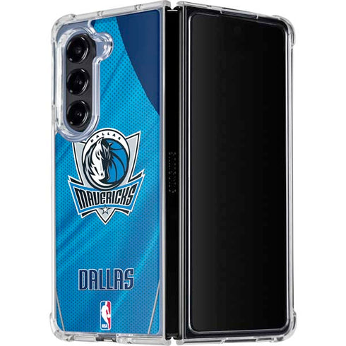 NBA Dallas Mavericks Jersey Galaxy Z Fold5 5G Clear Case