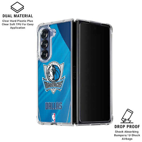 NBA Dallas Mavericks Jersey Galaxy Z Fold7 Clear Case