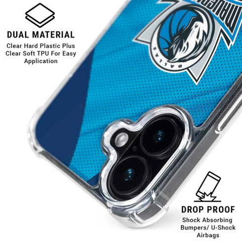 NBA Dallas Mavericks Jersey iPhone 16 Clear Case