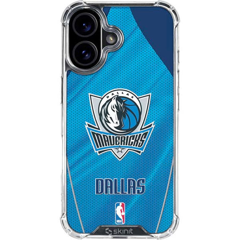 NBA Dallas Mavericks Jersey iPhone 16 Plus Clear Case