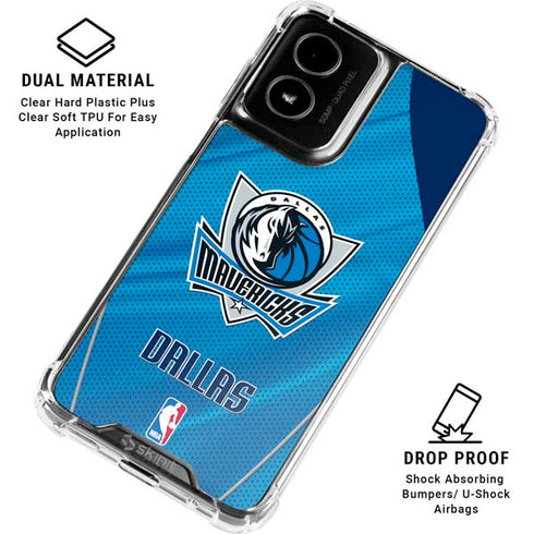 NBA Dallas Mavericks Jersey Moto G Power 5G (2024) Clear Case