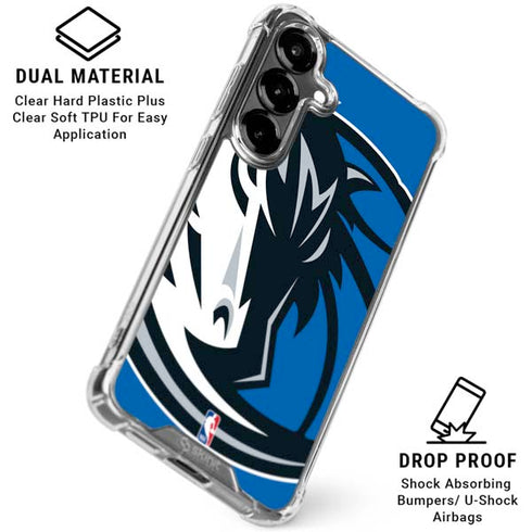 NBA Dallas Mavericks Large Logo Galaxy S26 Plus Clear Case