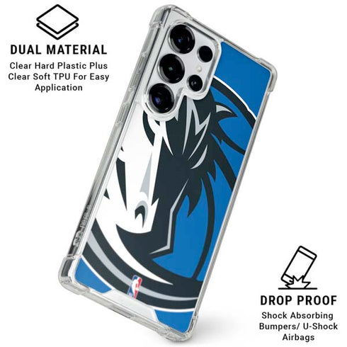 NBA Dallas Mavericks Large Logo Galaxy S26 Ultra Clear Case