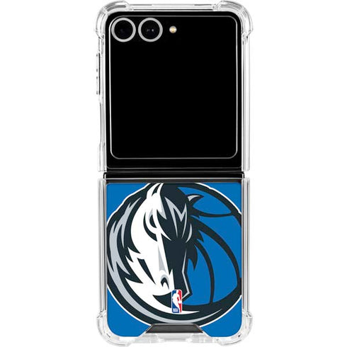 NBA Dallas Mavericks Large Logo Galaxy Z Flip7 Clear Case