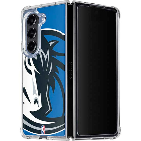 NBA Dallas Mavericks Large Logo Galaxy Z Fold5 5G Clear Case