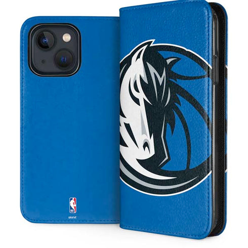 NBA Dallas Mavericks Large Logo iPhone 15 Folio Case