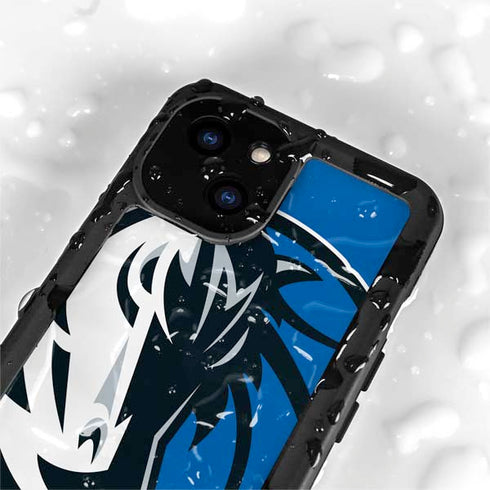 NBA Dallas Mavericks Large Logo iPhone 15 Plus Waterproof Case