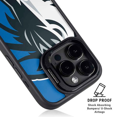 NBA Dallas Mavericks Large Logo iPhone 15 Pro Kickstand Case