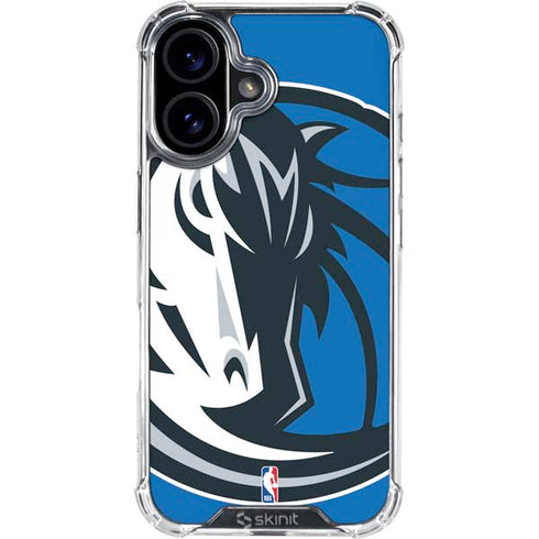 NBA Dallas Mavericks Large Logo iPhone 16 Clear Case