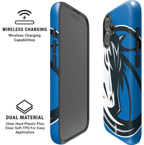 NBA Dallas Mavericks Large Logo iPhone 16 Magsafe Impact Case