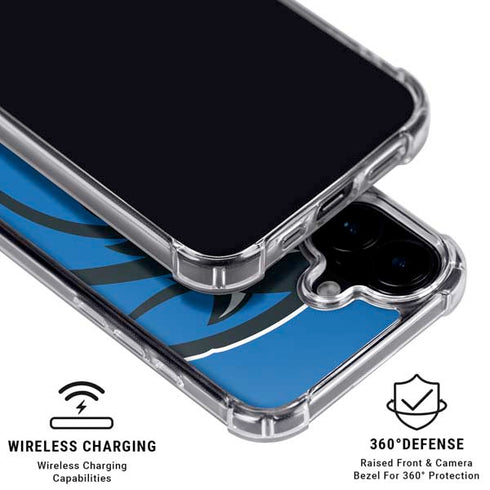 NBA Dallas Mavericks Large Logo iPhone 16 Plus Clear Case